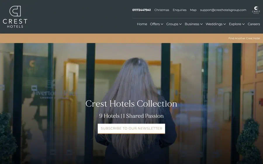 Crest Hotels Group website