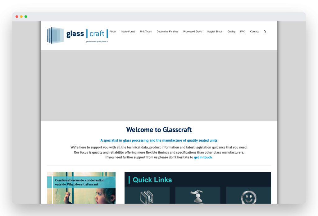 Before — the 15-year-old website