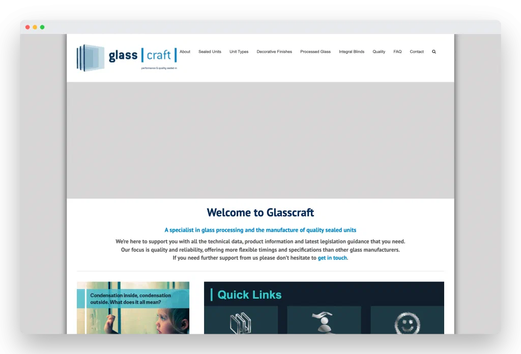 Before: the 15-year-old website